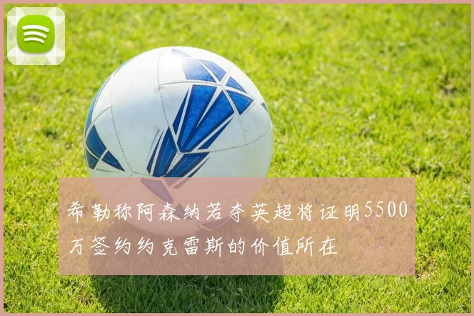 希勒称阿森纳若夺英超将证明5500万签约约克雷斯的价值所在